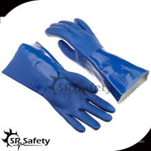 SRSAFETY Factory direkt liefern Hand sicher schützende chemische PVC-Handschuhe
